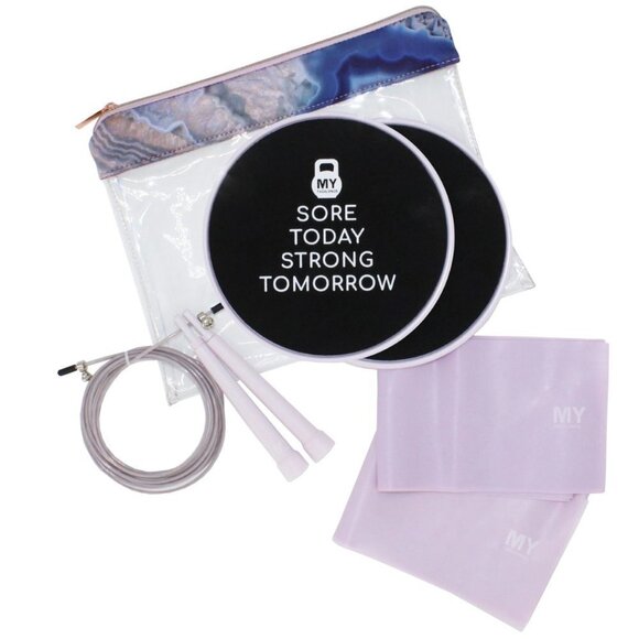 NEW - My Tagalogs Workout Kit - Rope, Glider, Resistance Bands for Travel, Home - Picture 5 of 5